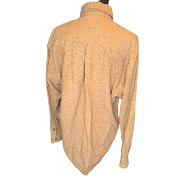 Trictots St Raphael Men’s Medium Brown Cotton Button Down Long Sleeve Shirt N222 - Picture 2 of 8